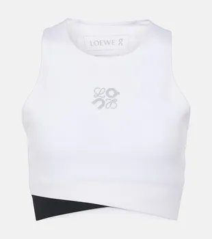 Бюстгальтер-топ Performance Logo X Loewe, белый
