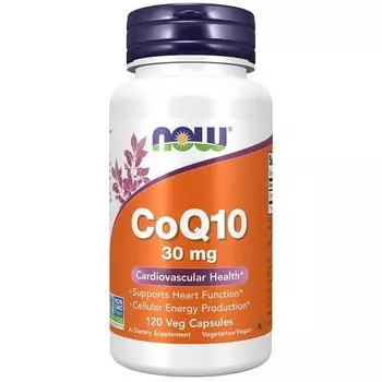 CoQ10 30мг Now/Нау капсулы 516мг 120шт