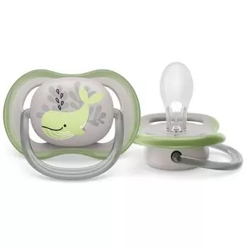 Cоска-пустышка силиконовая ортодонтическая с футляром 6-18 мес. Ultra Air Philips Avent (SCF086/05)