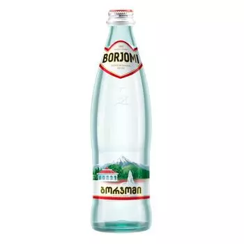 БОРЖОМИ вода мин. природная лечебно-столовая гидрокарбонатная натриевая газ. бутылка стекло 500мл