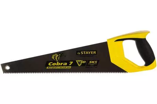 Ножовка универсальная STAYER PROFESSIONAL GX700, шаг зубьев 3.5 мм, длина полотна 450 мм (15135-45)