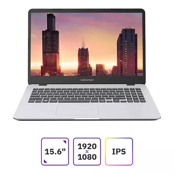 Ноутбук Maibenben M543 Pro 15.6" IPS 1920x1080, AMD Ryzen 3 Pro 4450U 2.5 ГГц, 8Gb RAM, 256Gb SSD, Linux, серебристый (M5431SA0LSRE1)