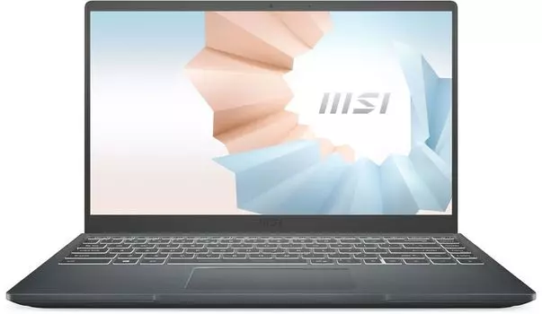 Ноутбук MSI Modern 14 B5M-243XRU 14" IPS 1920x1080, AMD Ryzen 5 5500U 2.1GHz, 8Gb RAM, 512Gb SSD, DOS, темно-серый (9S7-14DL24-243)