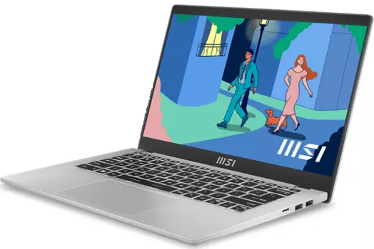 Ноутбук MSI Modern 14 C12M-239RU 14" 1920x1080, Intel Core i5 1235U 1.3 ГГц, 8Gb RAM, 512Gb SSD, W11, серебристый (9S7-14J111-239)