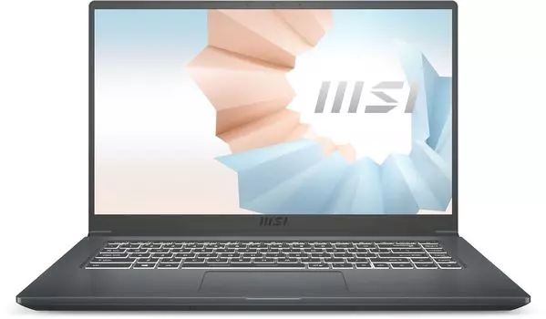 Ноутбук MSI Modern 15 A11MU-832RU 15.6" 1920x1080, Intel Core i5-1155G7 2.5GHz, 8Gb RAM, 512Gb SSD, W10, серый (9S7-155266-832)
