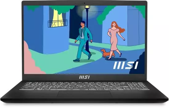 Ноутбук MSI Modern 15 MS-15HK 15.6" IPS 1920x1080, AMD Ryzen 7 7730U 2 ГГц, 16Gb RAM, 512Gb SSD, без OC, черный (B7M-260XBY)
