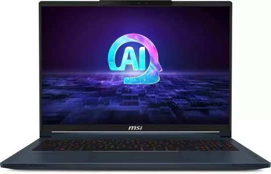 Ноутбук MSI Stealth 16 AI Studio A1VHG-061RU 16" IPS 3840x2400, Intel Core Ultra 9 185H 2.3 ГГц, 32Gb RAM, 2Tb SSD, NVIDIA GeForce RTX 4080-12Gb, W11, темно-синий (9S7-15F312-061)