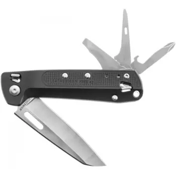 Нож 8 в 1, черный, LEATHERMAN FREE K2 (832658)