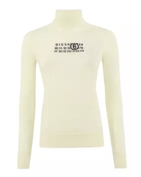 водолазка с винтажным эффектом MM6 Maison Margiela