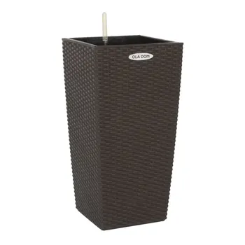 Кашпо для цветов Ola Dom Rattan 14 л коричневый