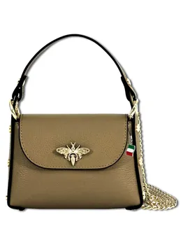 Наплечная сумка Florence, цвет umhngetasche leder graugrn, dunkeltaupe ca. 19cm