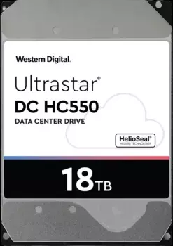 Внутренний HDD диск WD Ultrastar DC HC550 18TB, SATA3, 3.5" (WUH721818ALE6L4)