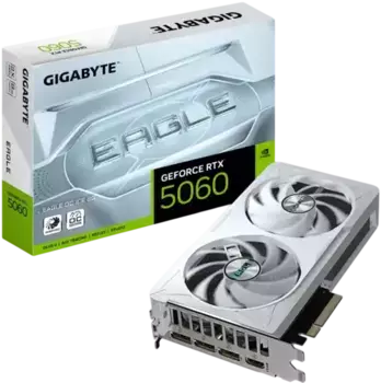 Видеокарта GIGABYTE GeForce RTX 5060 Eagle OC ICE 8GB (GV-N5060EAGLEOC ICE-8GD)