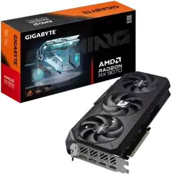 Видеокарта GIGABYTE Radeon RX 9070 Gaming OC 16G (GV-R9070GAMING OC-16GD) PI