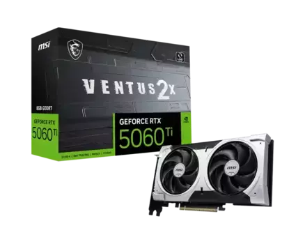 Видеокарта MSI GeForce RTX 5060 Ti 8G Ventus 2X Plus