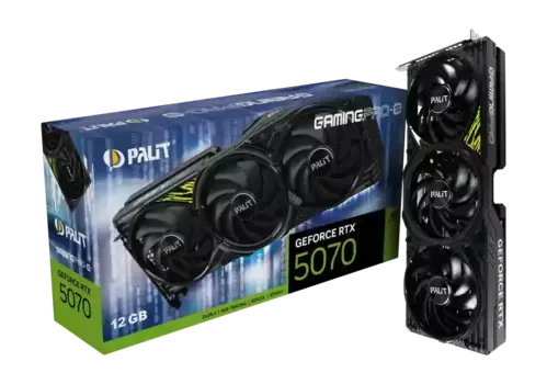 Видеокарта PALIT GeForce RTX 5070 GamingPro-S 12GB (NE75070019K9-GB2050U)