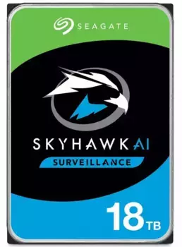 Внутренний HDD диск SEAGATE SkyHawk 18TB, SATA3, 3.5" (ST18000VE002)