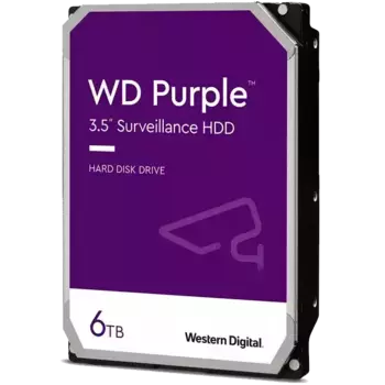 Внутренний HDD диск WD Purple 6TB, SATA3, 3.5" (WD63PURU)