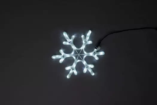 LED-XM(FR)-2D-CK005-W-18"Мотив Снежинка белый
