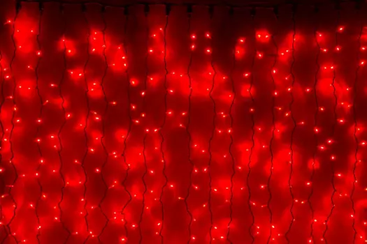 LED-XP-3725-3M-230V-С (красные светод/черн пр)