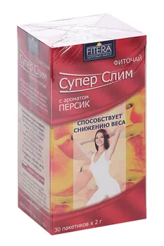 Фиточай Фитэра Супер Слим с ароматом Персик, 2 г, 30 шт