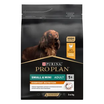 Pro Plan Opti Balance Small Mini сухой корм для взрослых собак мелких и карликовых пород с курицей - 3 кг повседневный супер премиум для взрослых с курицей породы мелкого размера мешок Российский корм 1 уп. х 1 шт. х 3 кг