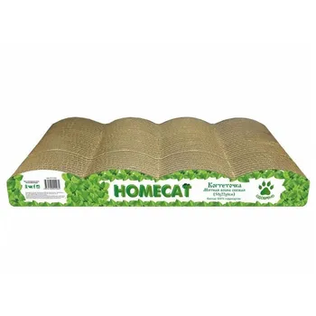 HOMECAT Мятная волна Свежая 5 баллов когтеточка из гофрокартона, 50х22х6 см для всех возрастов Россия 1 уп. х 1 шт. х 0.75 кг