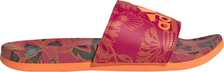 Сандалии Adidas Wmns Adilette Comfort Slide 'Floral - Signal Orange', оранжевый