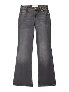 Джинсы Bootcut Bershka, серый деним