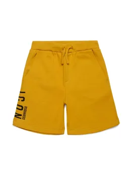 DSQUARED2 KIDS спортивные шорты Icon с логотипом, желтый