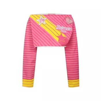Хлопковый топ Balmain x Barbie Balmain