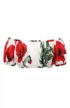 Хлопковый топ Dolce & Gabbana