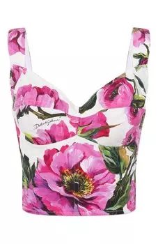 Хлопковый топ-бюстье Dolce & Gabbana