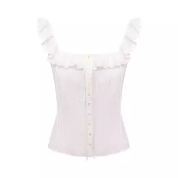 Хлопковый топ Saint Laurent