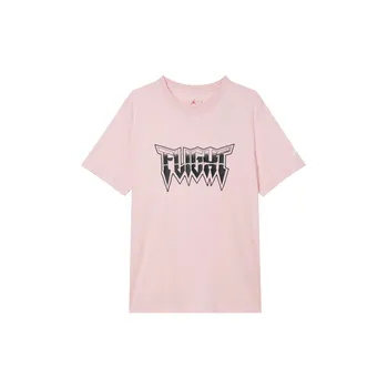 Jordan Футболка с круглым вырезом и коротким рукавом с принтом букв, мужские топы Legend-Pink FN6024-622 L