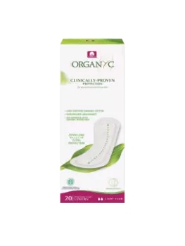 Organyc, Прокладки на каждый день «2 капли MAXI», ультратонкие, 20 шт.