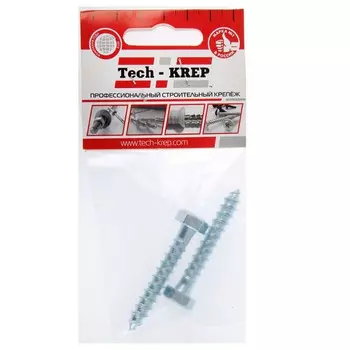 Болт DIN 571 сантехнический оцинк 8х50 2 шт - пакет Tech-Krep 102587