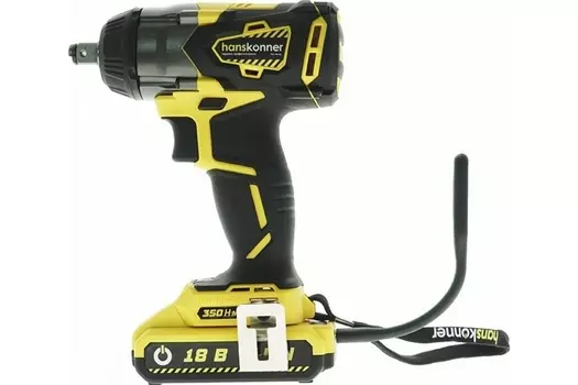 Аккумуляторный гайковерт Hanskonner HCD18350S BL 2*2.4Ач 350Нм