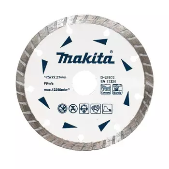 Диск алмазный Makita Турбо по бетону/мрамору "Эконом" 125*22,23мм D-52803