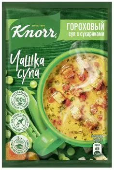 Суп Кнорр Чашка Супа Гороховый суп с сухариками 21г