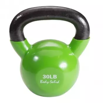 Гиря Body Solid 13,6 кг (30lb) обрезиненная зеленая