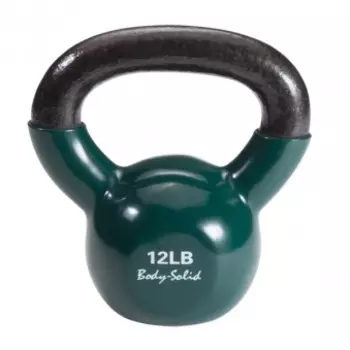 Гиря Body Solid 5,4 кг (12lb) обрезиненная темно-зеленая