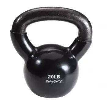 Гиря Body Solid 9,1 кг (20lb) обрезиненная черная