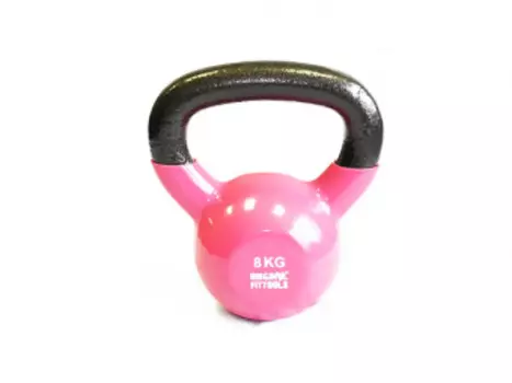 Гиря Original Fittools 8 кг обрезиненная цветная FT