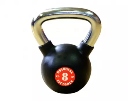 Гиря Original Fittools 8 кг с хромированной ручкой