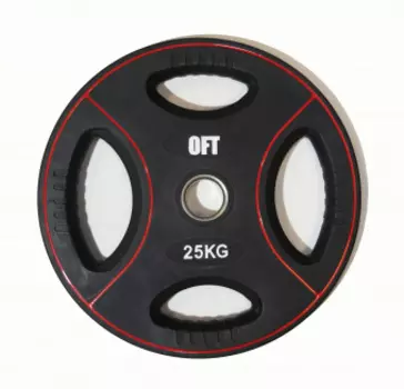 Диск для штанги олимпийский полиуретановый Original Fittools 25 кг
