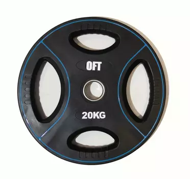 Диск для штанги олимпийский полиуретановый OriginalFitTools 20 кг FT-DPU-20