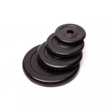 Диск домашний обрезиненный черный Body Solid RCP10-1,25