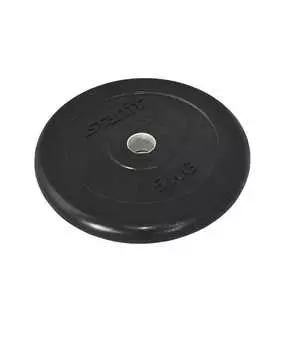 Диск обрезиненный Starfit BB-202, d=26 мм, черный, 5 кг