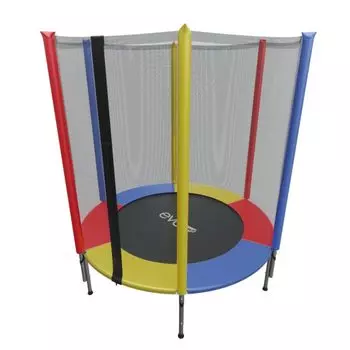 Детский батут с внешней сеткой EVO JUMP 4,5ft Color (140 см)